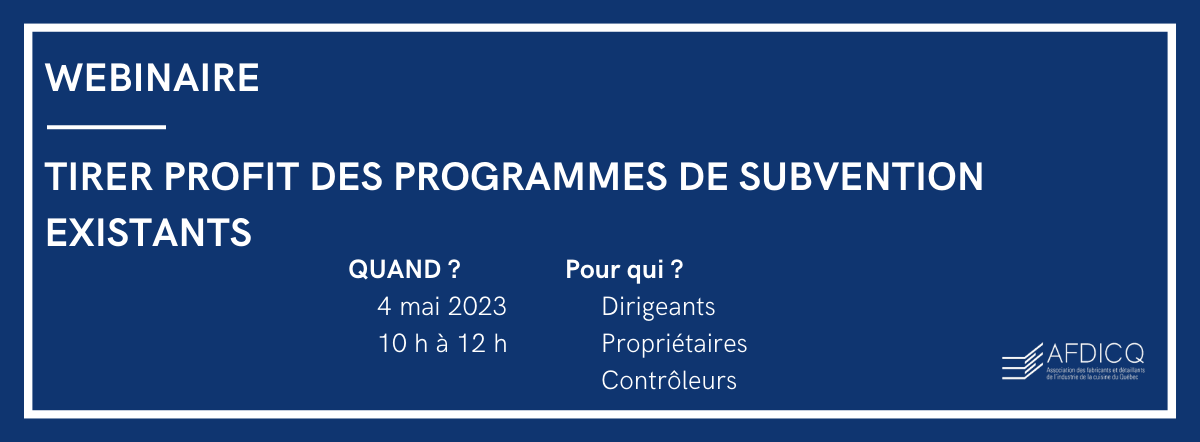 Webinaire Investissement Québec